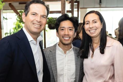 The Sands family with Minh Than, MD, PhD