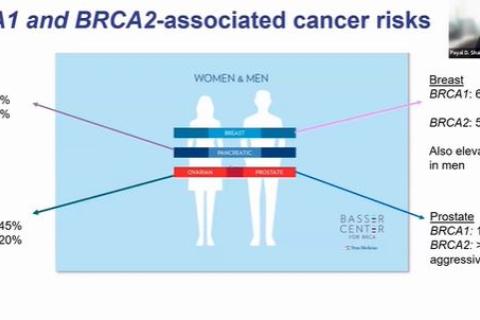Dr. Payal Shah presenting a webinar on cancer risk
